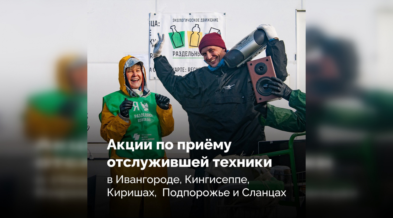 Жителей Кингисеппа и Ивангорода пригласили на экоакцию «Электровесна» | ИА Точка Ньюс