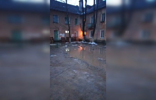 Затопленный дом в Сланцах привлек внимание СК | ИА Точка Ньюс