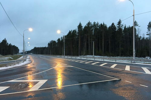 Более 55 километров линий освещения построили на дорогах Ленобласти в 2022 году | ИА Точка Ньюс